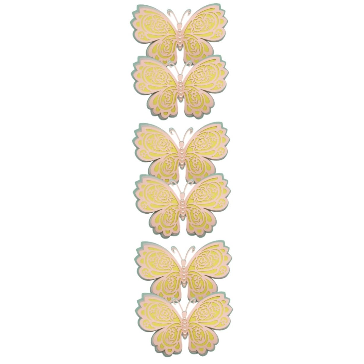 Abaodam 6stücke Schmetterlings Wandaufkleber Mit Perlen Dekorative Wanddeko Für Wohnzimmer Schlafzimmer Und Feiern Lebensnahe Schmetterlingsstickers Für Stilvolle Raumgestaltung