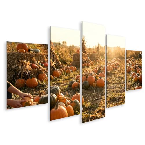 Tableau d'automne en 5 pièces islandburner avec impression haute définition