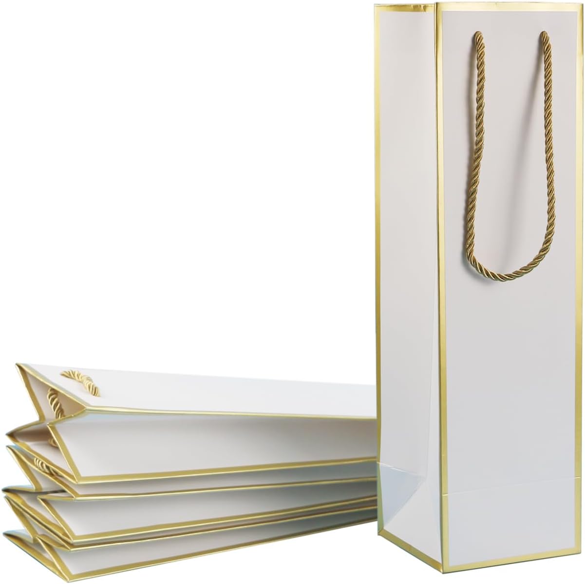 Miraclekoo Wine Gift Bag for Wine Bottles, 4 Pcs Luxury