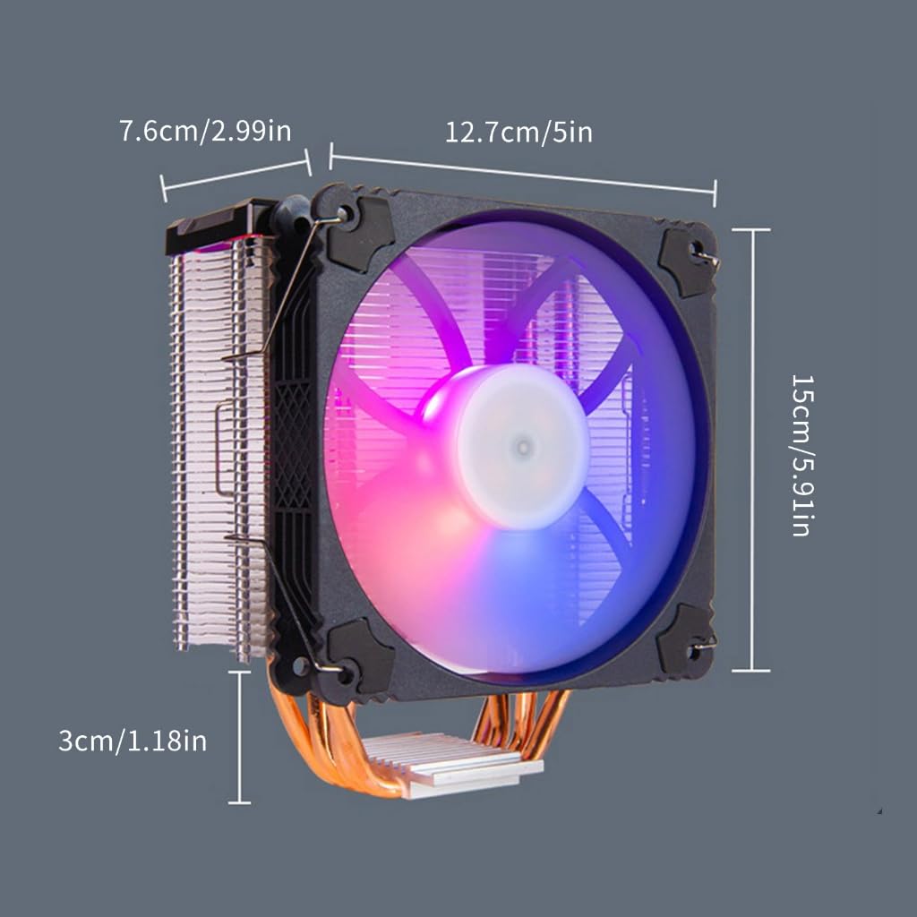 Ventola di raffreddamento del PC del metallo con 16 milioni di colori di controllo del calore intelligente design silenzioso per computer di fascia alta