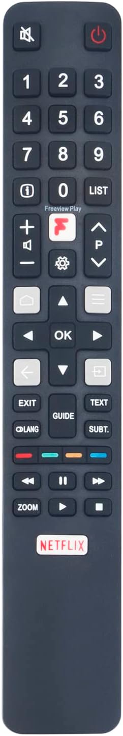 VINABTYReplaced Remote RC802N YUI5 Sub RC802NU1 RC802N4 Fit for TCL 4K TV Android TV 75P638K 65P638K 55P638K 50P638K 43P638K 75P715K 65P715K 55P715K 50P715K 43P715K