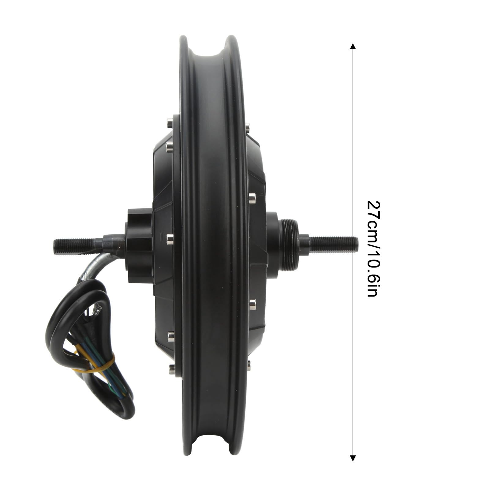 TeamSky Motore per mozzo ruota per pneumatici da 14 pollici, 2000 W-3500 W, motore elettrico con freno a disco da 36 V-72 V, IP54, a basso rumore, capacità di carico 100 kg, per bici elettriche