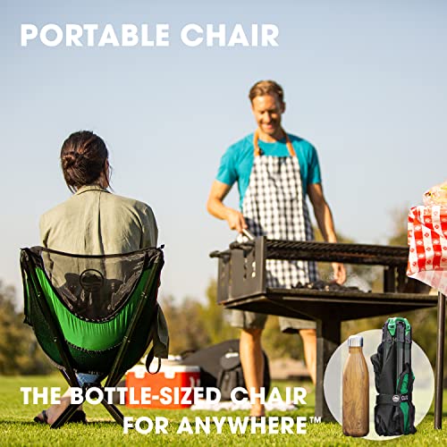Cliq Portable Chair Camping Chairs - A Small Collapsible Portable Chair That Goes Every Where Outdoors. Compact Folding Chair For Adults That Sets Up In 5 Seconds | Camping Chair Supports 300 Lbs #TOP3