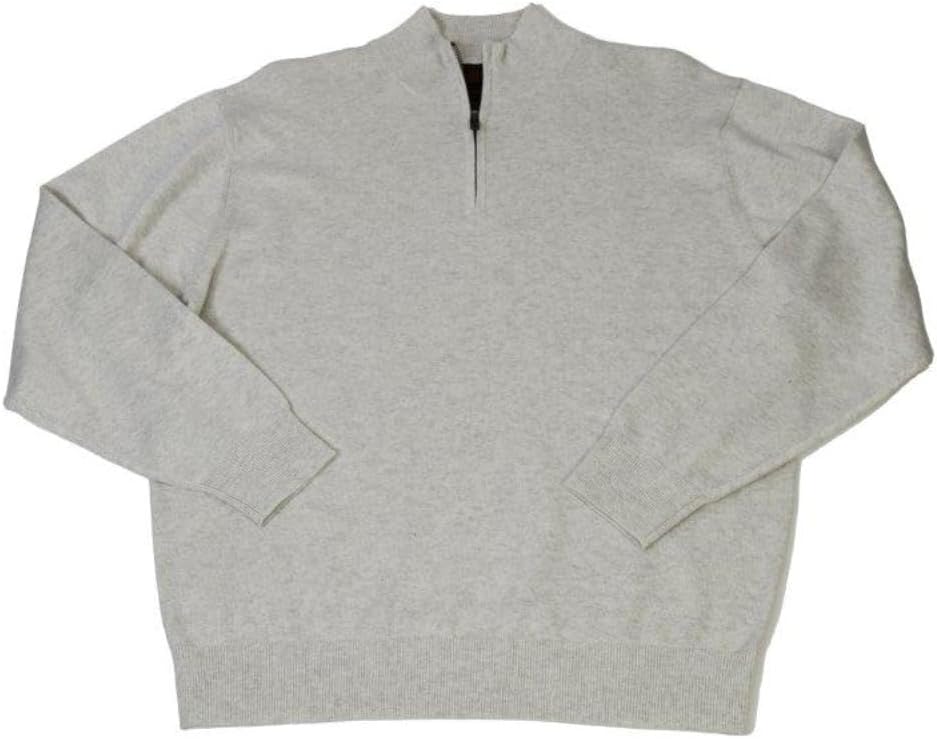 FX Fusion 1/4 Zip Solid Sweater (Medium, Platinum Heather)