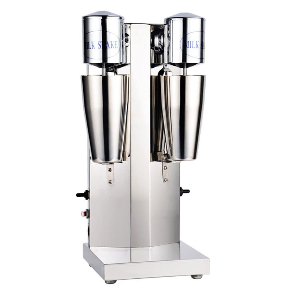 Macchina Per Creatore Di Frutteti Elettrici 2 Velocità Professionale Mixer Shaker Di Latte Con Tazza In Acciaio Inossidabile 750 Ml Frappe Shaker Per Bevande Proteiche Ghiacciate Frullati Cocktail(Dou