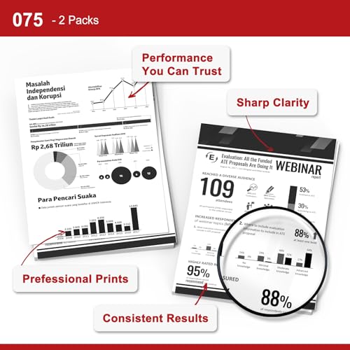 Image of 075 Black Toner Cartridge Compatible Replacement for Canon 075 075H Black Toner for Canon imageCLASS LBP646Cdw LBP647Cdw MF662Cdw MF663Cdw MF665Cdw LBP640 LBP640C MF660 MF660C Series Printer 1-Pack