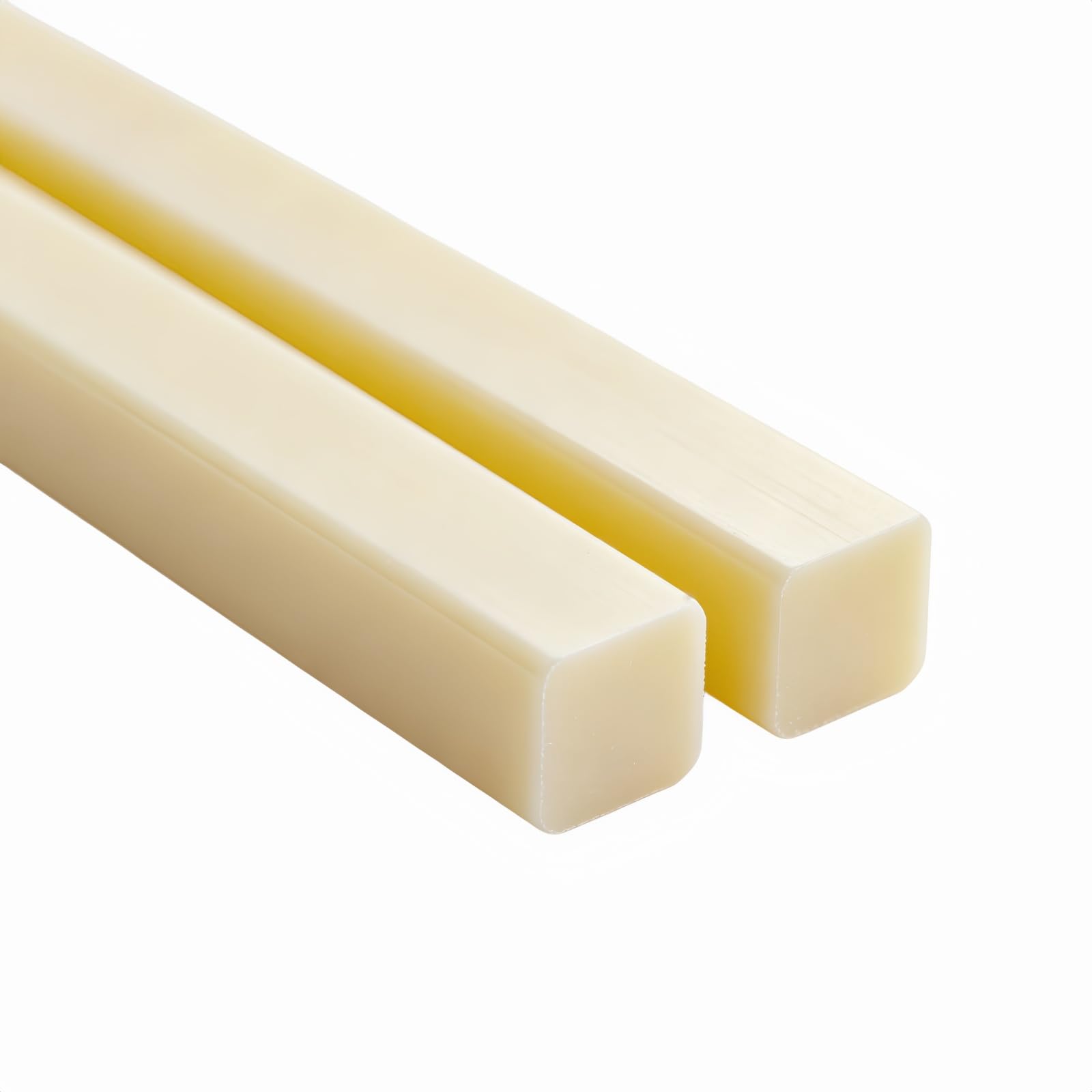 Purzen ABS Plastic Flat Bar Beige Rectangular Strip 500mm×25mm Rigid Smooth Surface for Milling Laser Cutting Structural Support Enclosure DIY Fabrication,4mm