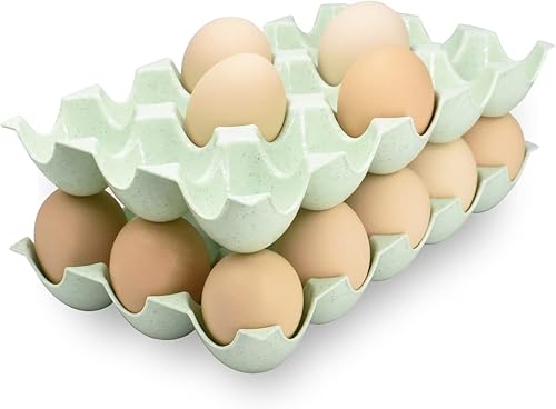 Miniatura 4 de Soporte para bandeja de huevos para refrigerador, cesta de plástico para 15 huevos para nevera, caja organizadora de almacenamiento de cocina, plato