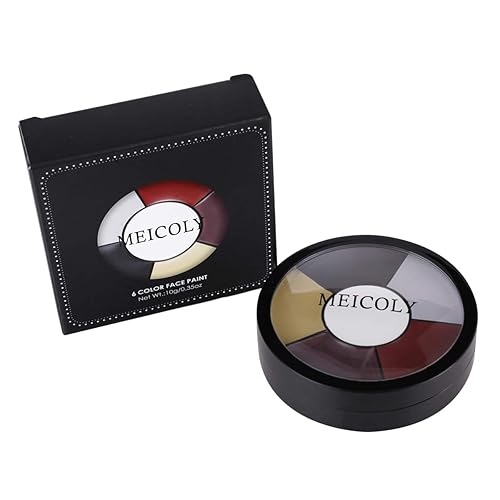 Miniatura 3 de MEICOLY SFX - Paleta de maquillaje de payaso, pintura corporal a base de aceite profesional para adultos, SFX Joker Zombi, esqueleto vampiro,