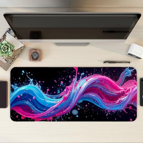 Image of XL Extended Gaming Mouse Pad | XXL Large Desk Mat 60x30cm for Laptop & PC | Non-Slip Rubber Base, Waterproof, Durable & Smooth Surface | Office, Gaming & Study, asthetic
