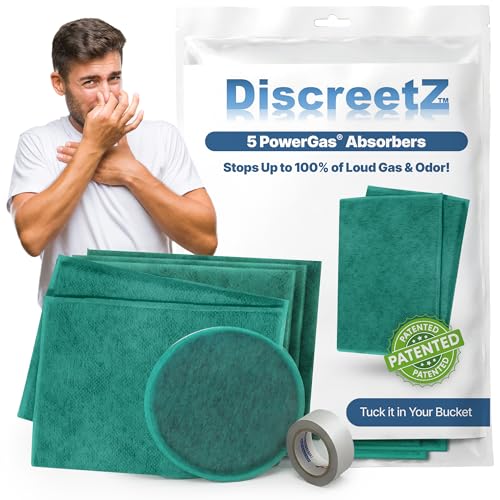 Flatulence Deodorizer Pads for Men & Women - Carbon Filter Gas Pads for Underwear - Odor Eliminator & Sound Control - Activated Charcoal Fart Smell Absorber - Discrete Flatulence Relief (5+1 Pack)