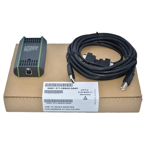 zoyfayl for PC Adapter USB A2 6GK1571-0BA00-0AA0 USB to MPI/DP/PPI Network Adapter for S7 System, Programming Cable for Siemens SIMATIC S7 S7-200/300/400 PLC USB-MPI PPI