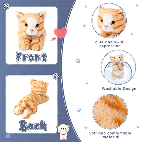 Image of 3 Pcs 9 Inch Cat Stuffed Animal Plush Gift Baby Shower Party Favors Cute Kitten Plush Toys Small Cat Stuffed Animal Soft Sleeping Supplies for Boys Girls Toddlers Birthday(Regular Style)