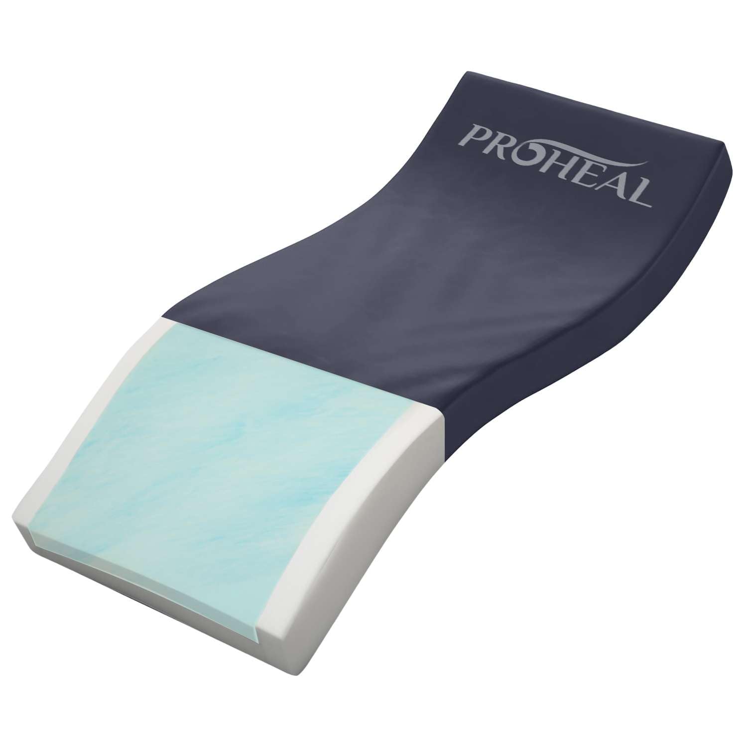 Memory Foam Hospital Bed Mattress - Gel Infused Pressure Redistribution - Ultra Breathable Treatment - Sloped Heel Hospital Bed Mattresses - Fluid Resistant Nylon Cover - 42" x 80" x 6"