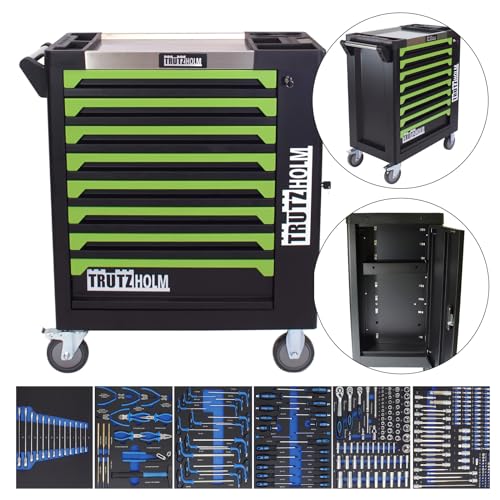 TRUTZHOLM Werkstattwagen mit 249 TLG. Chrom Vanadium Werkzeug...