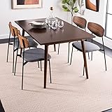 SAFAVIEH Area Rug 8x10 - Montauk Collection - Large - Ivory & Beige, Handmade Cotton, Ideal for Living Room, Bedroom, Office, Dining Space (MTK717G)