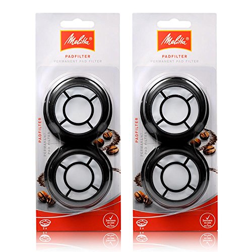 2x Melitta Permanent Kaffeefilter / Filterpad für Senseo Quadrante