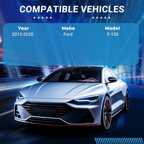 Image of Brake Pads Rear Set Compatible with 2012-2020 Ford F-150 Automotive Replacement Rear Brakes Semi-Metallic D1602