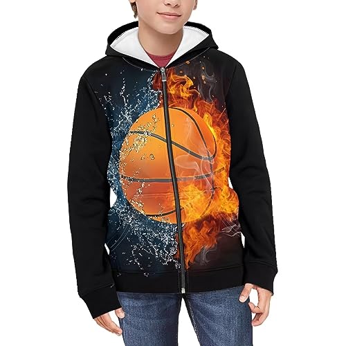 Teenage Boy Hoodies Keep Your Boy Warm and Cozy This Winter Fashion Crew Neck Zipper Hooded 6-16 Years3
