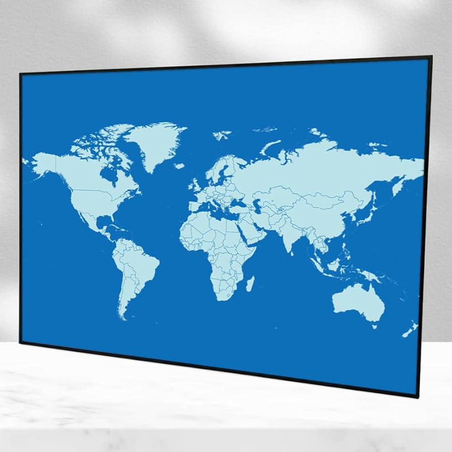 世界地図 Amazon | 48×78 大型 現代世界地図 Elite 掛地図 ラミネート済み