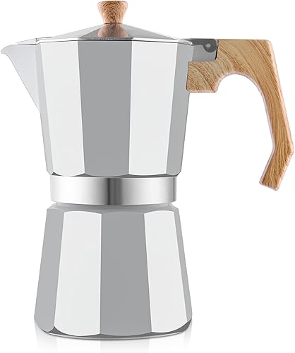 Miniatura 11 de wedrink Cafetera de Espresso para Estufa 3 Tazas Olla Moka Cafetera de Café Cubana Cafetera para Estufa Moka Espresso Italiano (150ml/5.1 fl oz)