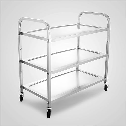 SLNFXC - Carrito de cocina de 3 estantes con ruedas estante de almacenamiento de cocina
