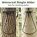 Upriver 3 Pcs Climbing Stick Aider for Hunting, Daisy Chain Single Step Aider, Hand-Braided Lightweight Rope Ladder Tree Stand Step for Latitude Outdoors Climbing