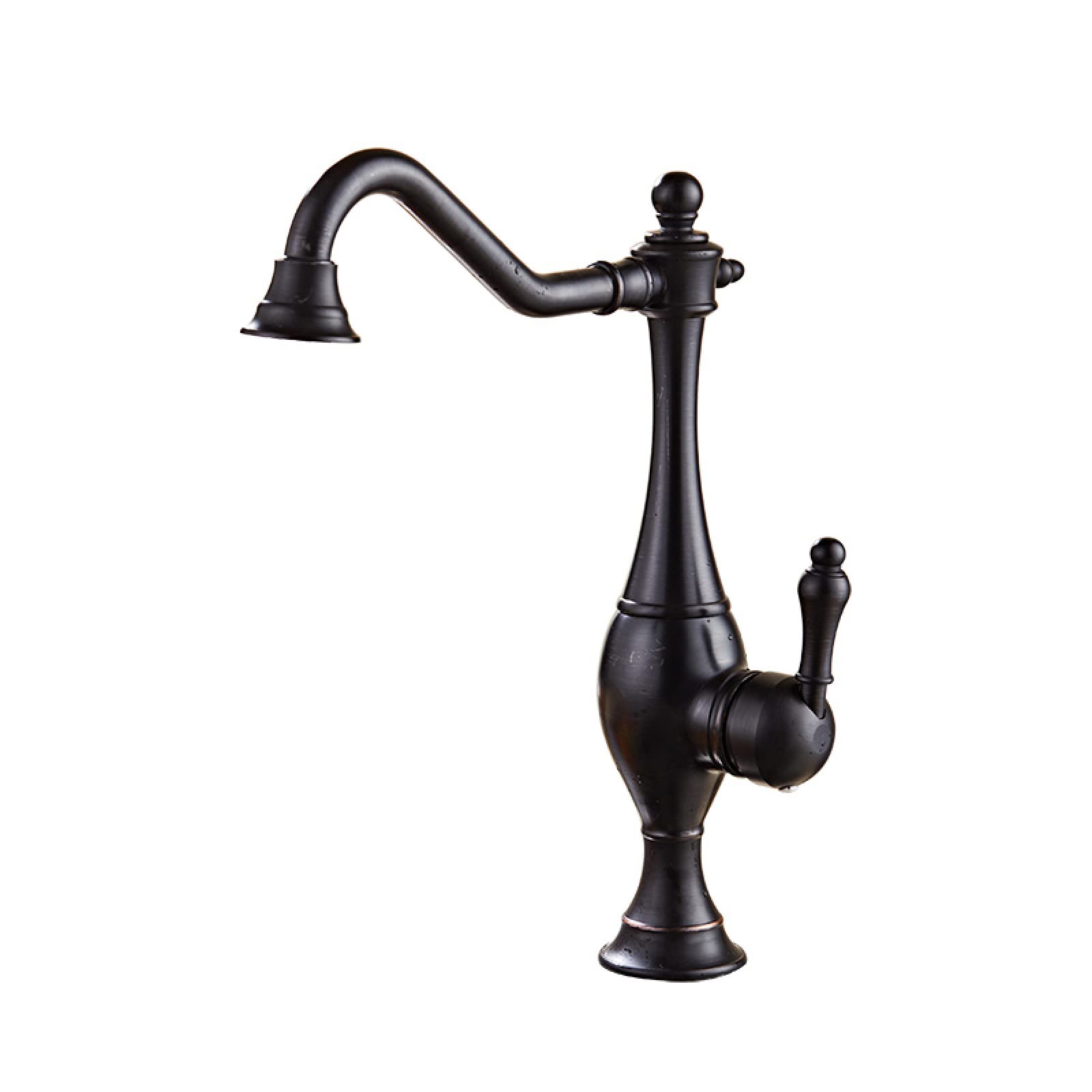 Robinet de cuisine en laiton robinets d'évier retro mitigeur levier unique