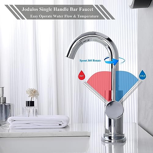 Jodulos JU1100-CP Chrome Bar Sink Faucet Single Hole thumb #2