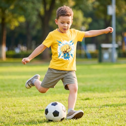 Image of DEEKEY Toddler Boys Shirts Short-Sleeve Little Kids t Shirts Boys' Tops, Tees & Shirts Graphic TEE Age for 2-7 Years 4-Pack