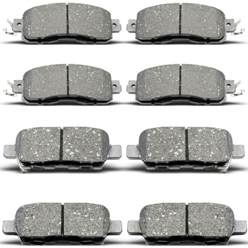 evkingauto 8pcs Ceramic Brake Pads Set fit For Nissan Altima 2013-2023, D905 D1650