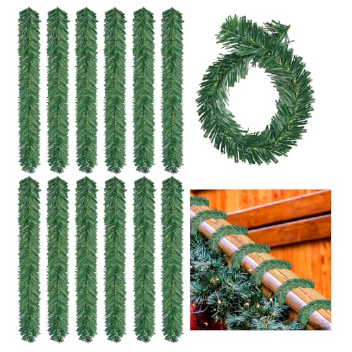 24 Stück 50CM Künstliche Weihnachtsgirlande Krawatten - Weihnachten...