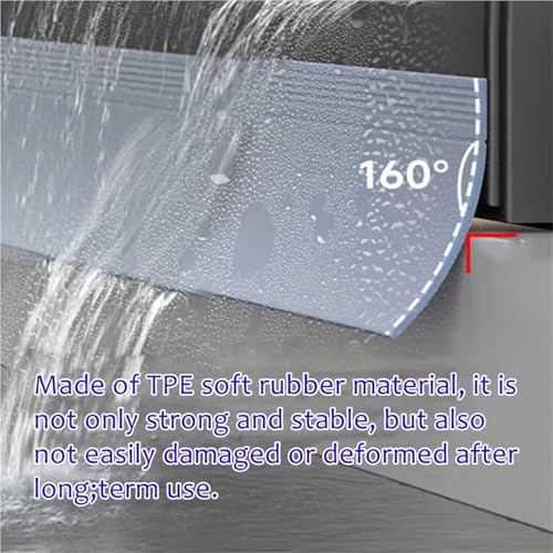 Protectores de lluvia de goma para ventanas de balcones, disfruta de un hogar seco y protegido 4
