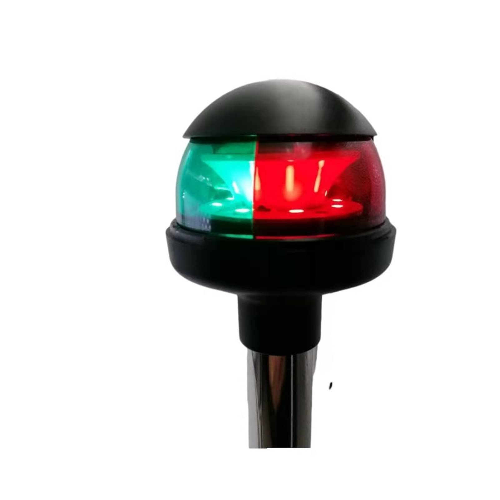 Marino GUIDATO Luci del palo di navigazione in barca for Yacht Marine Stern Anchor Plug-in Bi-Color Light Redgreen Per la navigazione e la pesca(01127LDNL11500S)