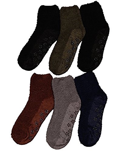Image of Mamia 6 Pairs Women's Cozy Slipper Socks Fuzzy Sock Multi Color