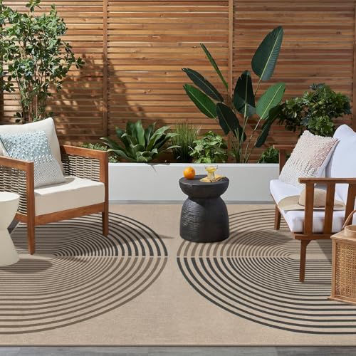 Rugalia Easy Jute Indoor Outdoor 5x7 Rug, Washable Modern Rainbow Rugs for Living Room, Non-Slip Boho Farmhouse Bedroom Rug Neutral Abstract Floor Carpet for Patio Dining Room Nursery - Image 7