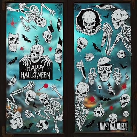 Toptime Halloween Window Stickers Set Cover
