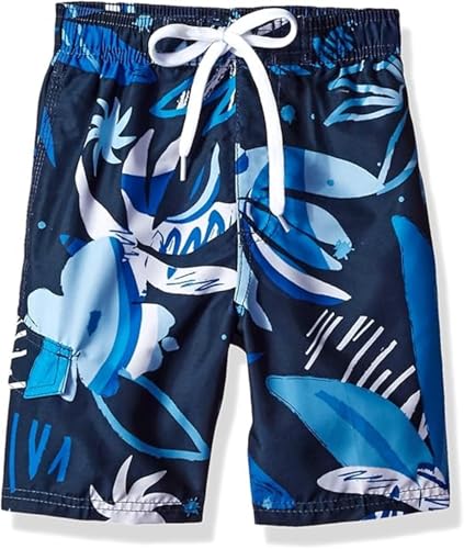 Image of Kanu Surf Boys' Victor Stripe Quick Dry Beach Board Shorts Swim Trunk