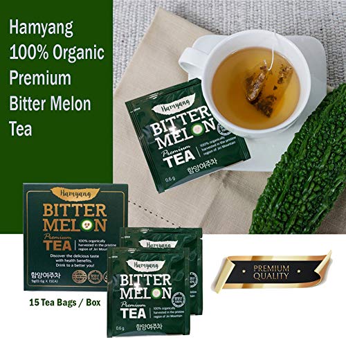 Amazon Com Pack Of 3 Premium Organic Bitter Melon Tea Hamyang 15 Bags 2 1 여주차 Grocery Gourmet Food
