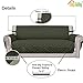 Easy-Going Reversible Couch Cover for 3 Cushion Couch Sofa Cover for Dogs Water Resistant Furniture Protector Cover with Foam Sticks Elastic Straps for Pet Cat (Sofa, Army Green/Beige)