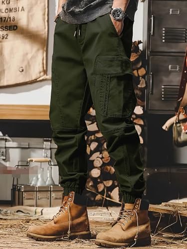 Image of Lymio Cargo for Men || Cotton Cargo Pant || Drawstring Waist Pant (Also Available in Plus Sizes) (101-104)