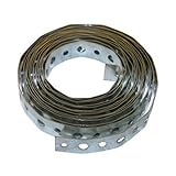 LASCO 13-1603 22-Gauge Galvanized Metal Perforated Plumbers Tape, 3/4-Inch X 10-Feet