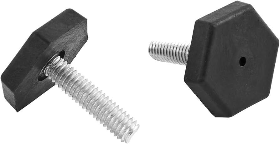 Spares2go Universal Adjustable Fridge Freezer Screw On Foot (4 Pack
