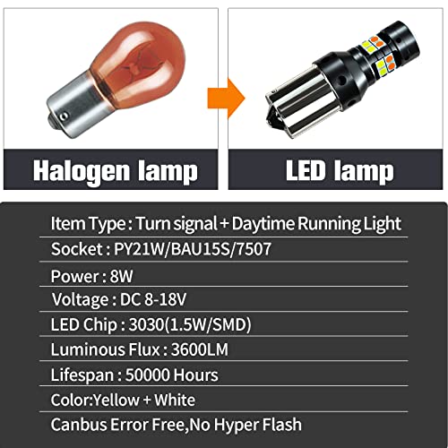 DIOCNAD Dual Mode Switchback LED Turn Signal Bulbs #TOP1