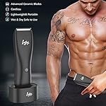 INVJOY Body Trimmer for Men, Ball Shaver, Electric Groin & Pubic Hair Trimmer, Waterproof Wet/Dry Groomer, Replaceable…