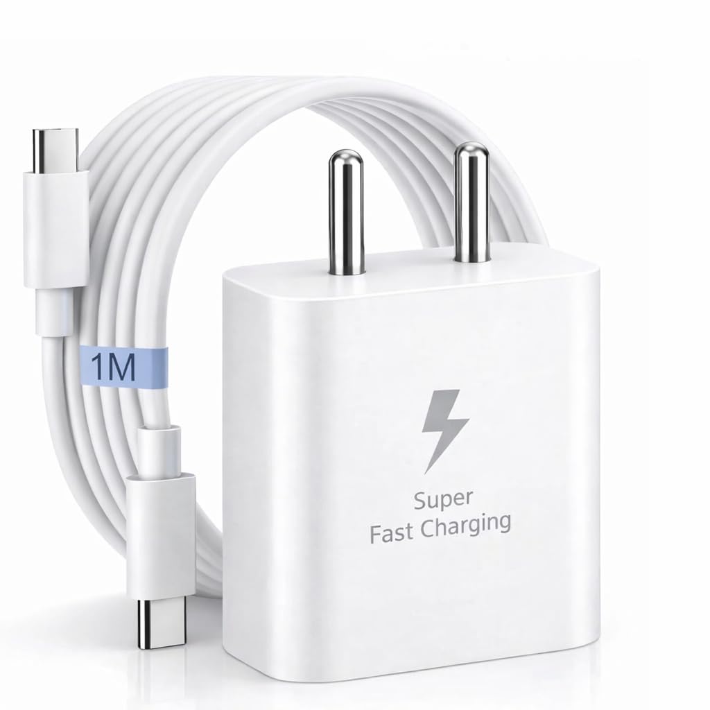 SB 45W Fast Charger Type C to C Cable, PD 3.0 Super Fast Charging 2.0 Compatible for Samsung Galaxy S24 Ultra S23 S22 Plus A Series, USB C Wall Charger Adapter with Type-C to Type-C Cable (White)-image-13
