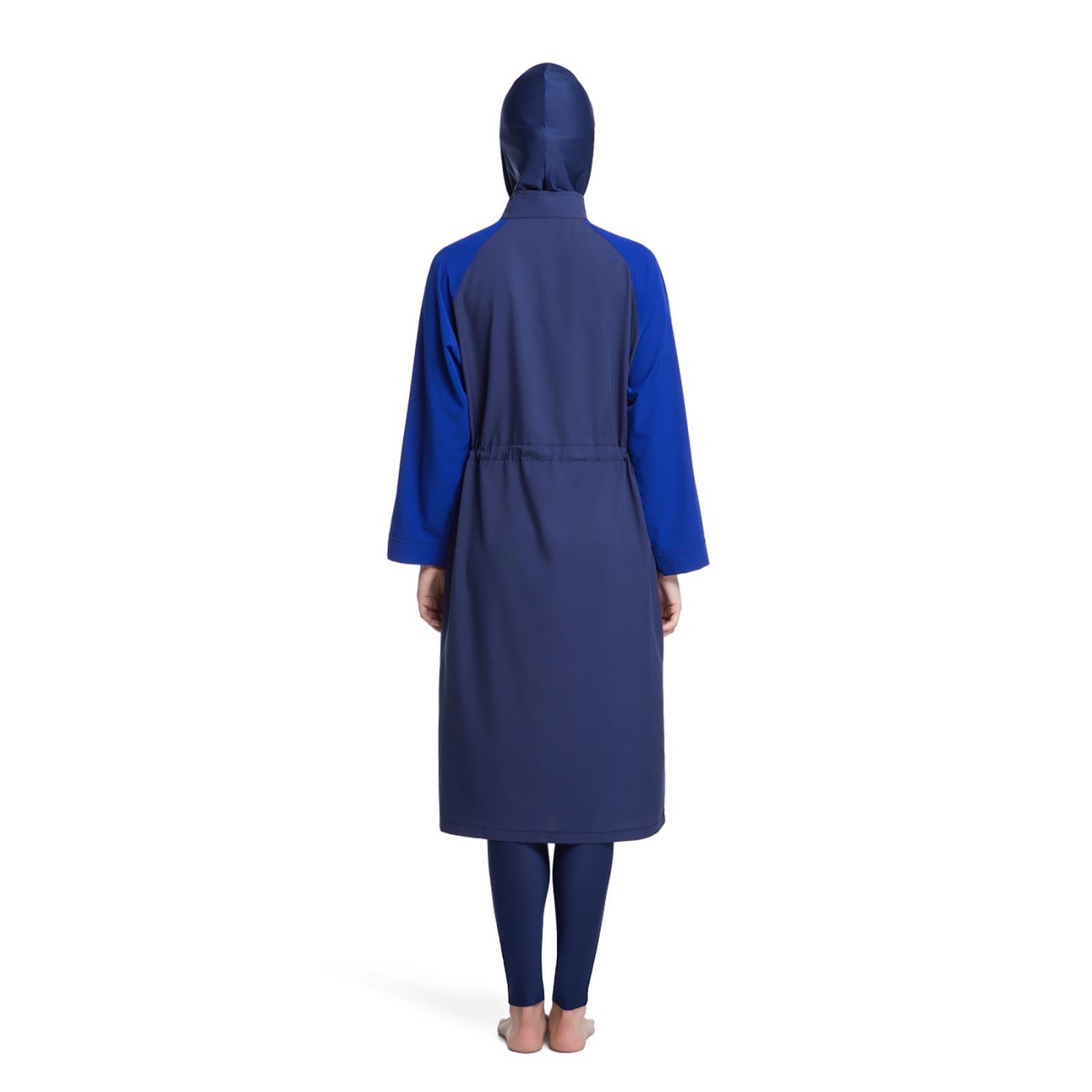 Maillot de bain deux pièces pudique femme avec tunique longue et legging couvrant pour natation plage piscine