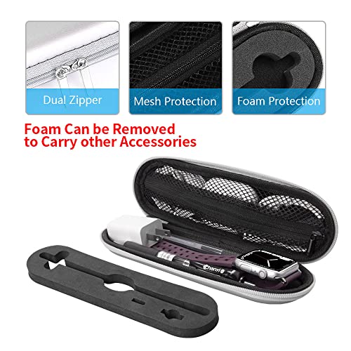 Titacute Ipencil Case, Carrying Case Compatible With Apple Pencil 2Nd Generation For Ipad Pro Pencil Holder Case Dual Zipper Pouch Eva Foam Protective Case For Stylus Pen, Ipencil Adapter/Tip Black #TOP2