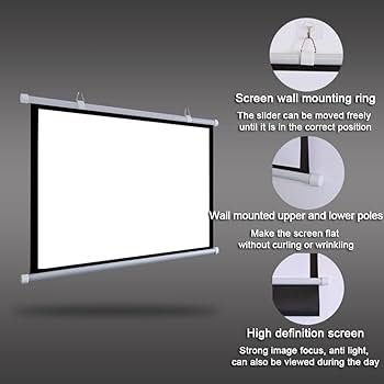 Amazon | GSKDZG 壁掛けプロジェクタースクリーン 30インチ 40