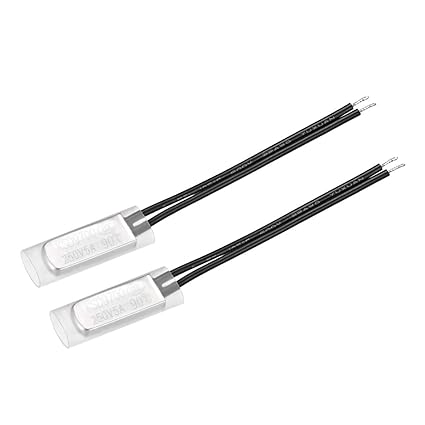 uxcell KSD9700 Thermostat, 90 N.C 5A Metal Bimetal Temperature Control Switch 2pcs